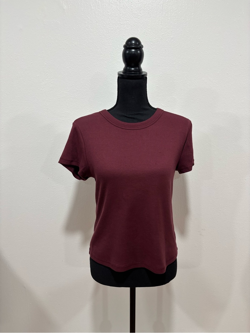 Maroon Basic Top